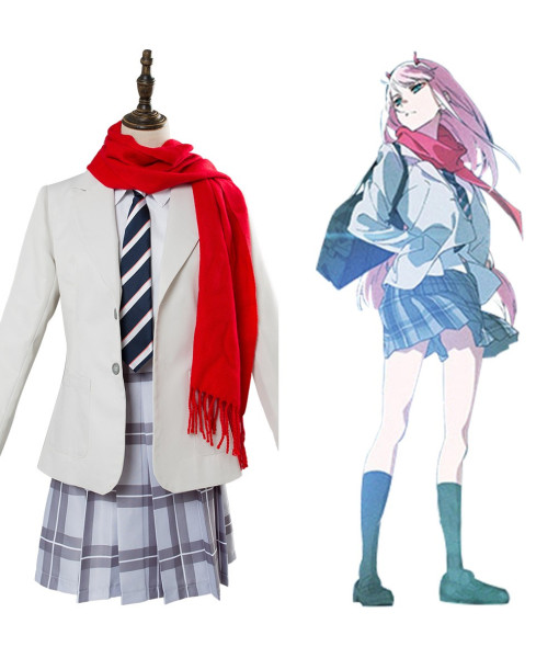 Zero Two DARLING in the FRANXX Code 02 ED Version Cosplay Costume