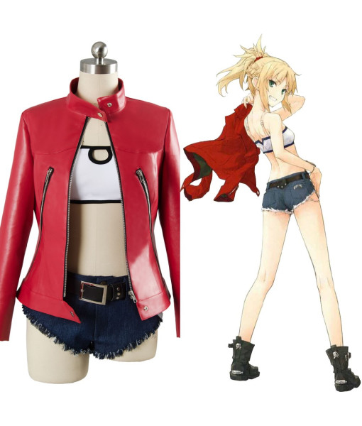 Saber of Red Fate/Apocrypha FA Mordred Casual Outfit Cosplay Costume