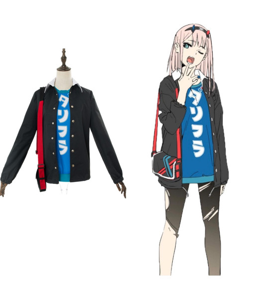 Zero Two DARLING in the FRANXX Code：002 Sportwear Cosplay Costume