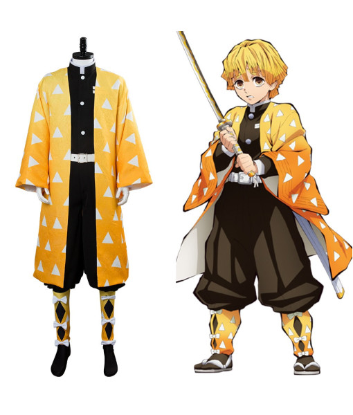 Zenitsu Agatsuma : Kimetsu no Yaiba Cosplay Costume