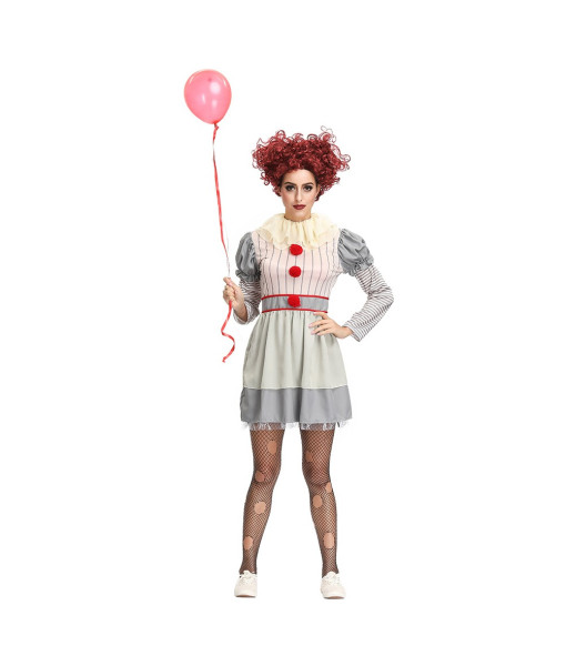 Pennywise 2019 It: Chapter Two The Clown Female Outfit Cosplay Costume