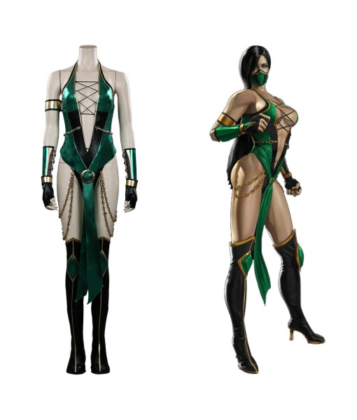 Jade Mortal Kombat Halloween Carnival Suit Cosplay Costume 