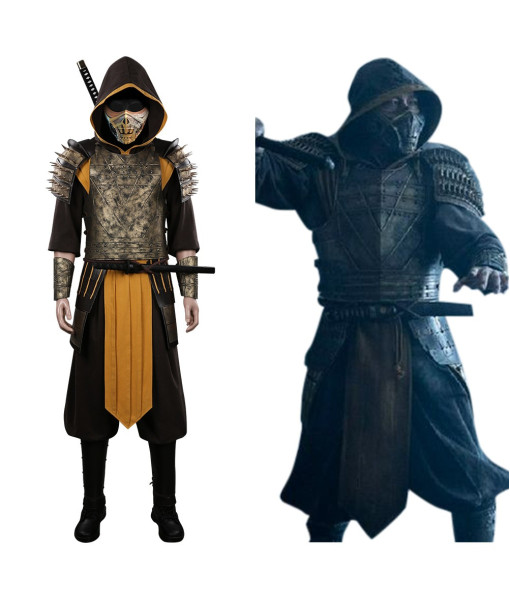 Hanzo Hasashi/Scorpion Mortal Kombat Outfit Halloween Carnival Suit Cosplay Costume