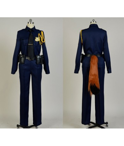 Fox Nick Zootopia Police Uniform Cosplay Costume