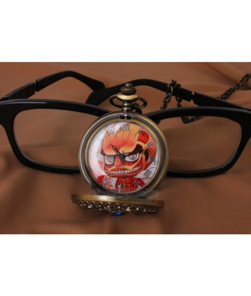 Attack On Titan Pendant Survey corps will and Red Giant pocket watch from Attack On Titan