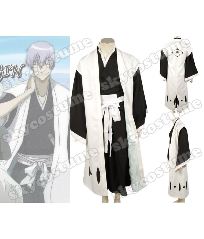 Bleach 3rd Division Captain Ichimaru Gin Cosplay Costumecosplay costume