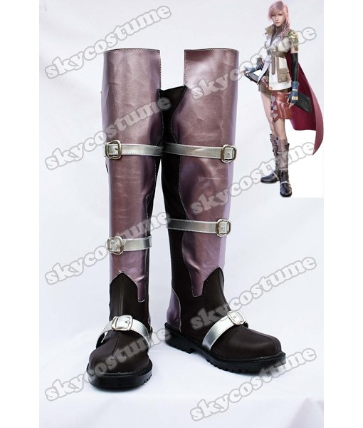 Final Fantasy XIII Lightning Cosplay Boots Shoes from Final Fantasy