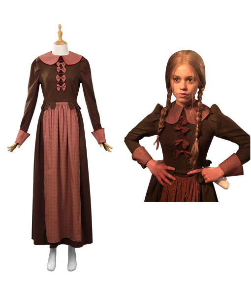 Goody Addams Wednesday Addams Dress Halloween Cosplay Costume