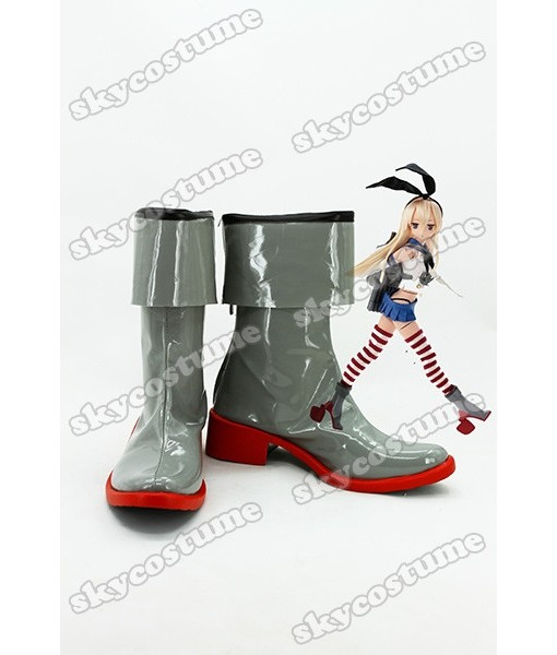 Kantai Collection Japanese Destroyer Shimakaze Cosplay Boots Shoes from Kantai Collection