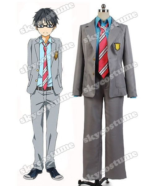 Kimi no Uso Your Lie In April Kousei Arima Uniform Suit Cosplay Costume from Your Lie In April