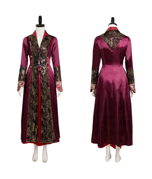 Women Medieval Fantasy Rose Gold Embroidery Palace Noble Princess Halloween Costume