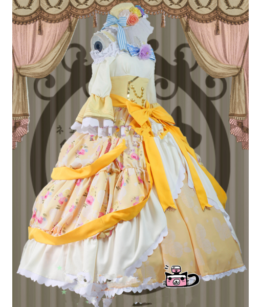 Rin Hoshizora LoveLive!  Cosplay Ball Gown Dress Anime Cosplay Costume