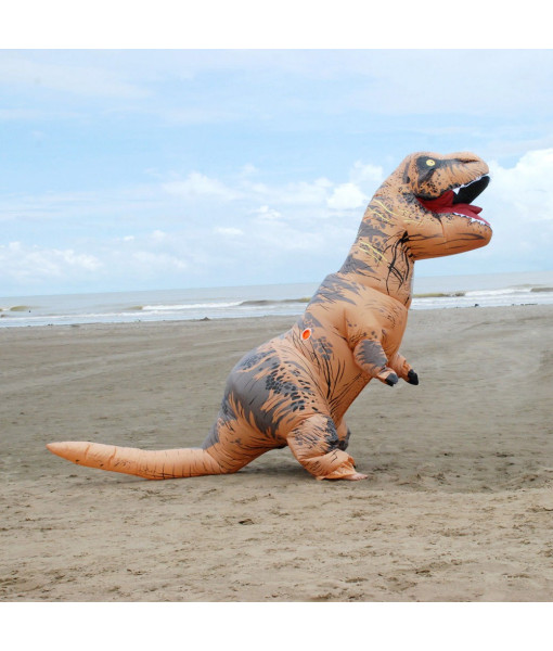 T-Rex Dinosaur Inflatable Outfit Funny Overalls Halloween Costume