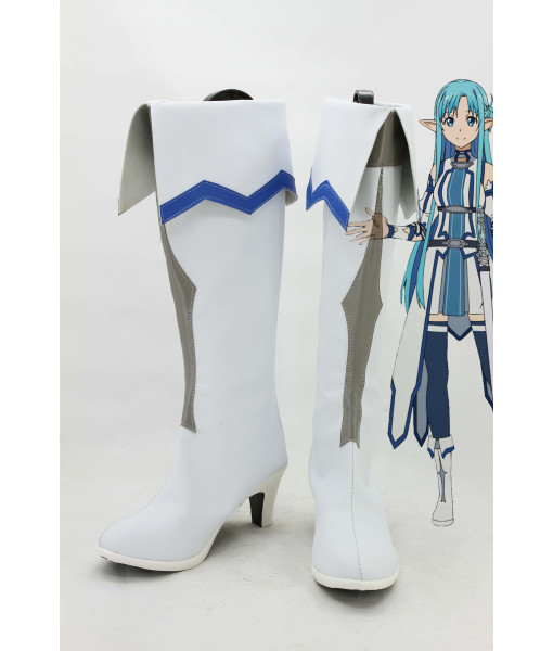 Sword Art Online Asuna Cosplay Boots for Costume from Sword Art Online