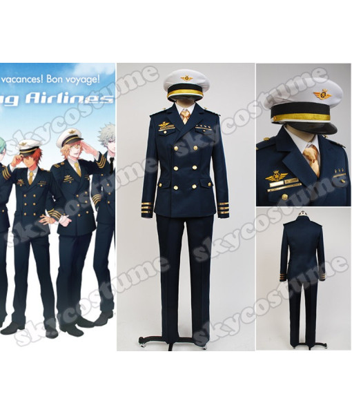 Uta no Prince-sama Shining Airlines First Officer Uniform Anime Cosplay Costume from Uta no Prince-sama