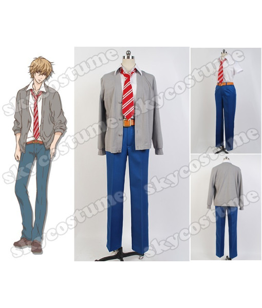 Wolf Girl and Black Prince Kyouya Sata Coat Pants Outfit Cosplay Costume from Wolf Girl and Black Prince