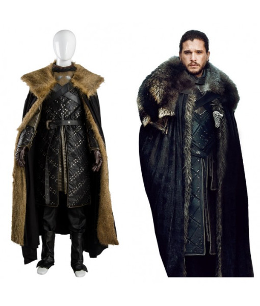 Jon Snow GOT 8 Game of Thrones Season 8 Outfit Cosplay Costume