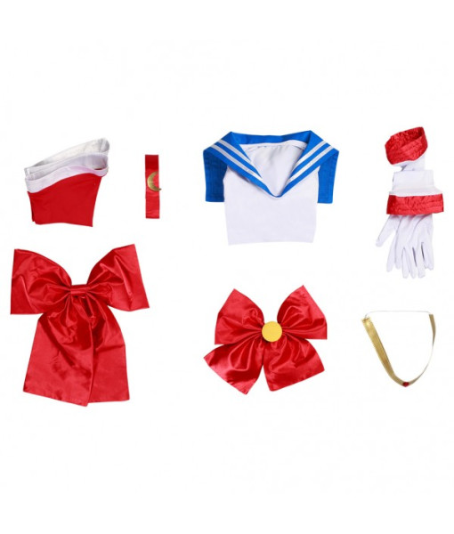 Kids Children White Sailor Suit Skirt Uniform Halloween Costume