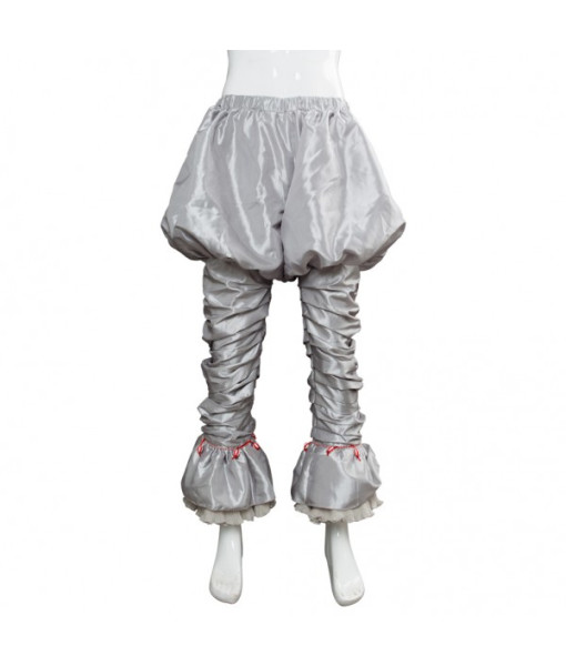 Men White Creepy Clown Fullset Halloween Costume