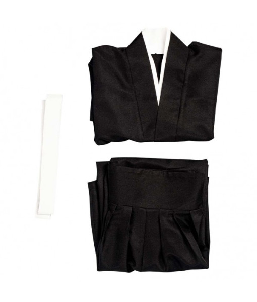 Women Black Kimono Japanese Yukata Outfit Halloween Costume
