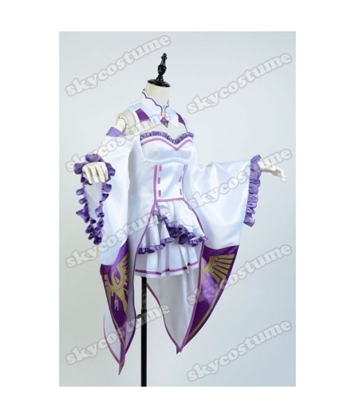 Emilia Re:Zero Life in a Different World from Zero Outfit Cosplay Costume