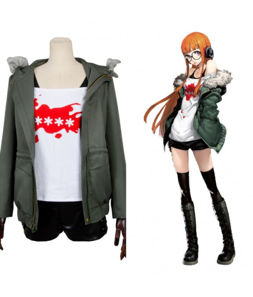 Futaba Sakura Persona 5 Shirt Coat Jacket Cosplay Costume