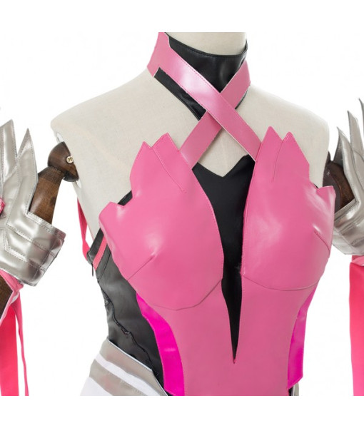 Mercy Overwatch Angela Ziegler Outfit Pink Mercy Skin Cosplay Costume