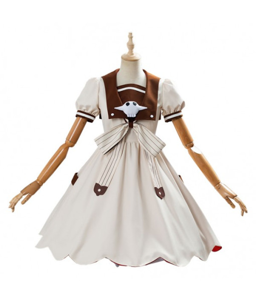 Women White Skeleton Puff Skirt Lolita Dress Halloween Costume