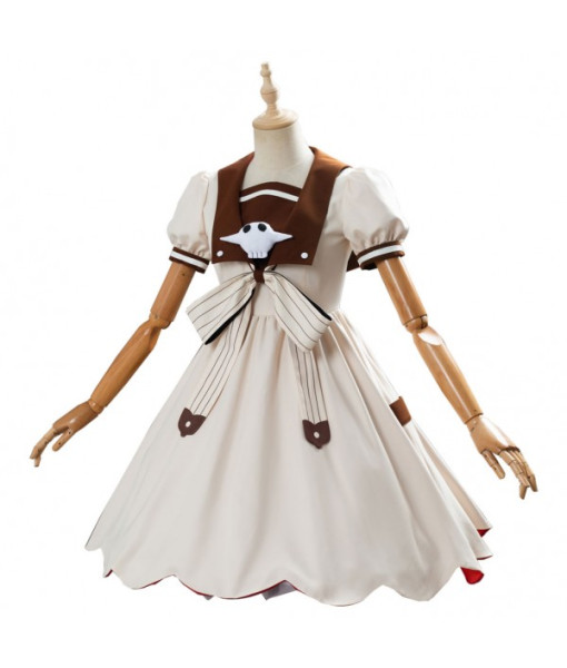 Women White Skeleton Puff Skirt Lolita Dress Halloween Costume