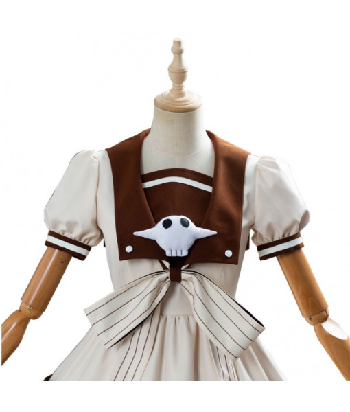 Women White Skeleton Puff Skirt Lolita Dress Halloween Costume