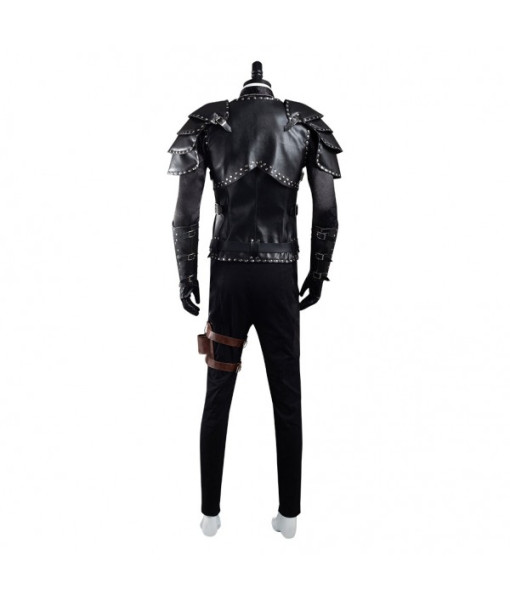 Men Fantasy Knight Black Light Amor Faux Fullset Outfit Halloween Carnival Costume