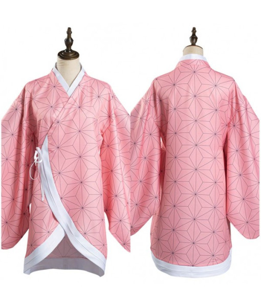 Girl Pink Kimono Coat Halloween Costume