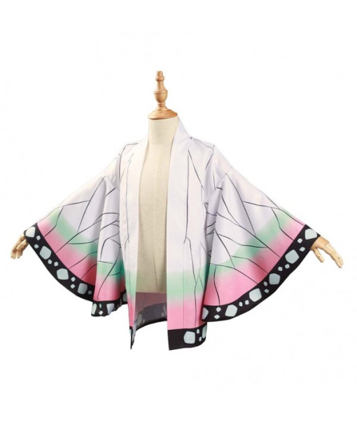 Kochou Shinobu : Kimetsu no Yaiba Kids Children Kimono Coat Cosplay ...