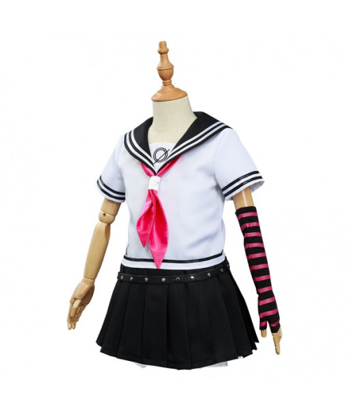 Kids Children Girls School Uniform Sailor Skirt Contrast Color Socks Halloween Costume