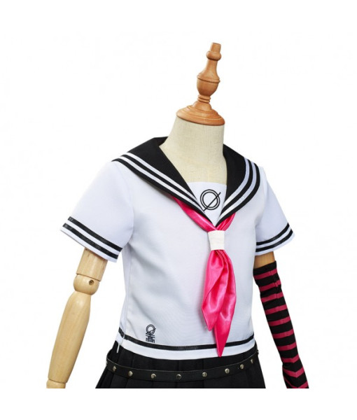 Kids Children Girls School Uniform Sailor Skirt Contrast Color Socks Halloween Costume