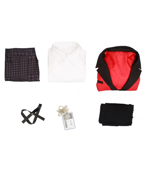 Women Red Suit Skirt School Uniform JK Uniform Halloween Costume