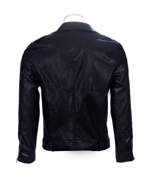 The Walking Dead Negan black PU leather Jacket cosplay Costume
