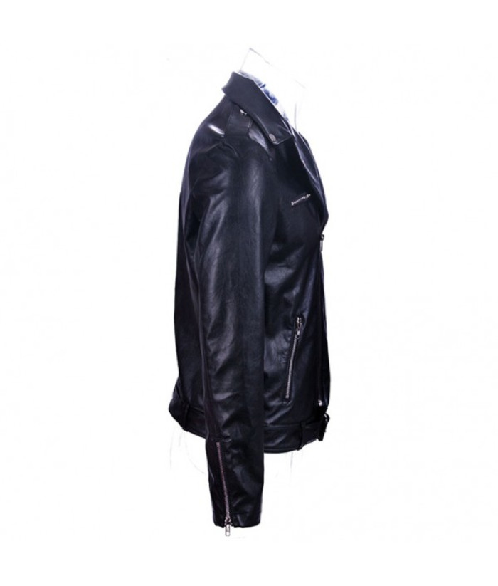 The Walking Dead Negan black PU leather Jacket cosplay Costume - Skycostume
