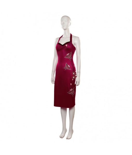 Women Patterned Cheongsam Chinese Traditional Outfit Halloween Costume