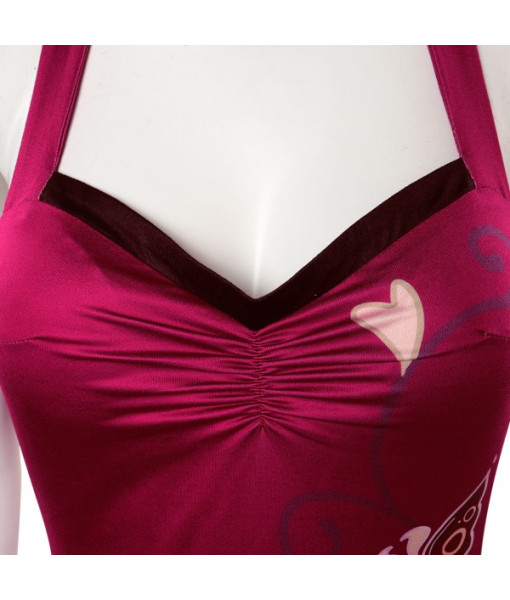 Women Patterned Cheongsam Chinese Traditional Outfit Halloween Costume