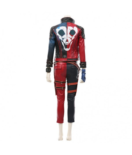 Harleen Quinzel/Harley Quinn Suicide Squad: Kill the Justice League T-shirt Pants Outfit Halloween Carnival Suit Cosplay Costume