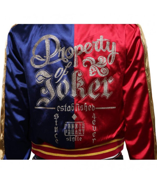 Women Blue Red Contrasting Colors Jacket Panty Sexy Halloween Costume