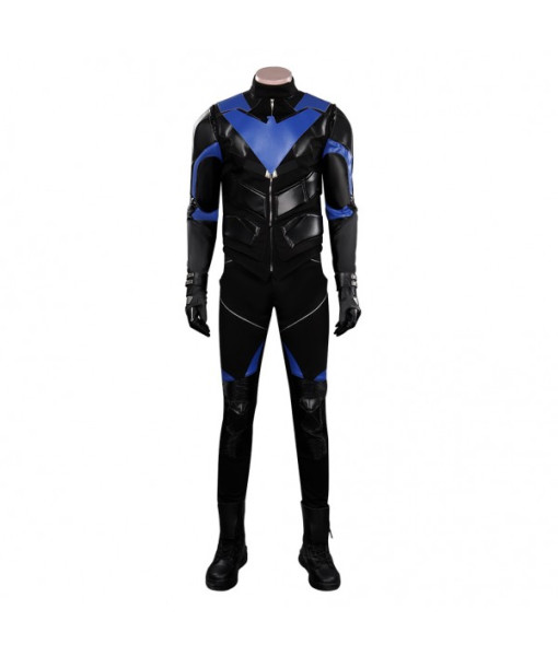 Nightwing Gotham Knights Titans Robin Richard Grayson Outfit Cosplay Costume