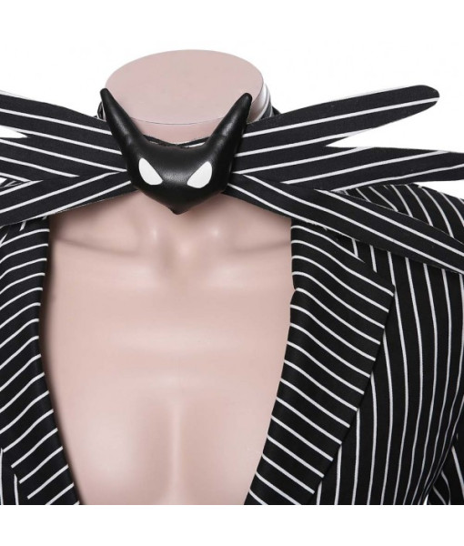 Men Gothic Black Strp Suit Open Chest Horror Movie Halloween Costume