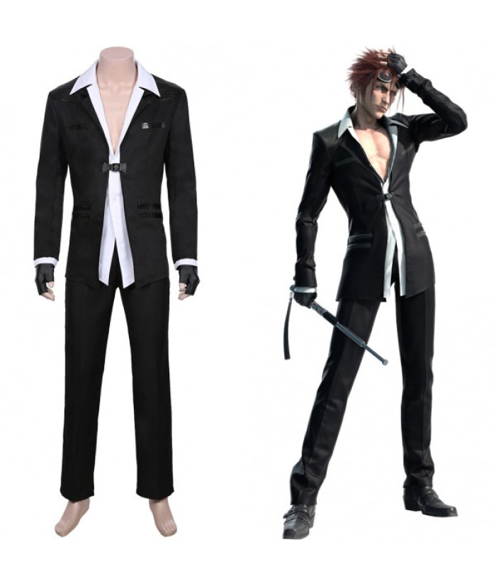 Reno Final Fantasy VII Remake Men Jacket Pants Outfit Halloween
