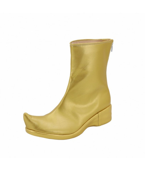 Men Pointed Golden Boots Halloween Costume Accessories