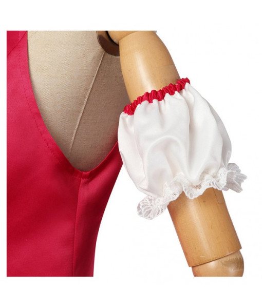 Women Pink Idol Princess Dress Halloween Stage Costume