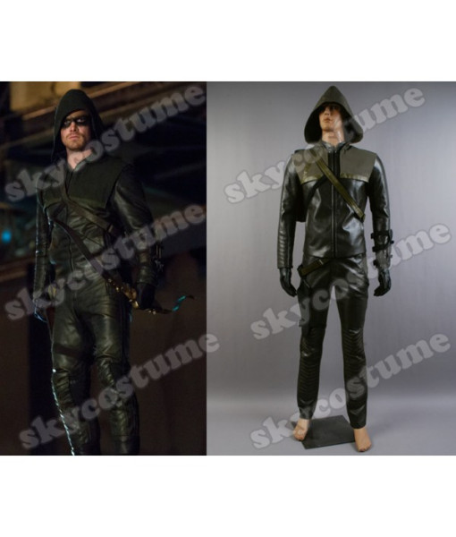 Arrow Oliver Queen Green Arrow Man Cosplay Costume from Arrow