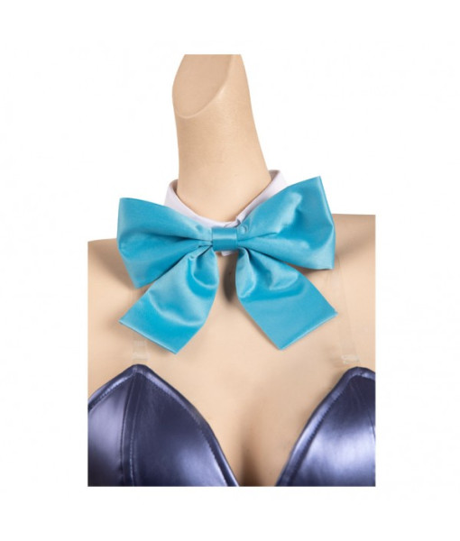 Women Dark Blue Bunny Girl Suit Sexy Outfit Halloween Costume