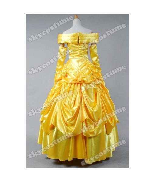 Beauty and the Beast Belle Evening Gown Dress Cosplay Costume from Beauty and The Beast